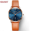 OLEVS Women Watch Red  Casual Leather Ladies Watches