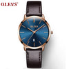 OLEVS Women Watch Red  Casual Leather Ladies Watches