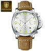 POEDAGAR Luxury Military Watch For Men Waterproof Luminous Leather