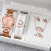 6PCS/Set Women's Stainless Steel Band Quartz Watch