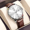 OLEVS Luxury Men's Watches High Quality Fashion Leather Watch