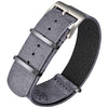 Suede Leather Watch Band, Style One-Piece Military Watch