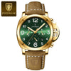 POEDAGAR Luxury Military Watch For Men Waterproof Luminous Leather